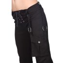 Pantaloni Jeans donna neri con pistola - Anello Hipster...