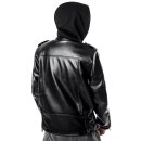 Killstar Vegan Leather Biker Jacket - Ryder Hes Bad XL