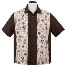 Steady Clothing Vintage Bowling Shirt - Vegas Lights...