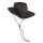Mil-Tec Sombrero de pesca - Sombrero de arbusto con cierre a presión Negro