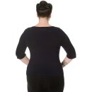 Banned Vintage Ladies Jumper - Addicted Sweater Dark Blue XL