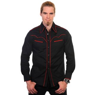 Banned Gothic Shirt - Red Trim
