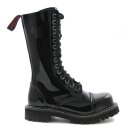 Angry Itch Patent Leather Boots - 14-Eye Ranger Black 43
