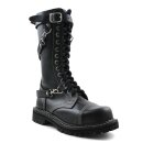 Angry Itch Leather Boots - 14-Eye Ranger Straps Black