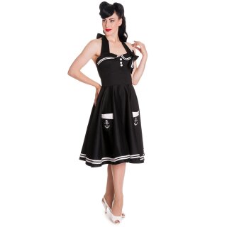 Hell Bunny Neckholder Dress - Motley Black 4XL