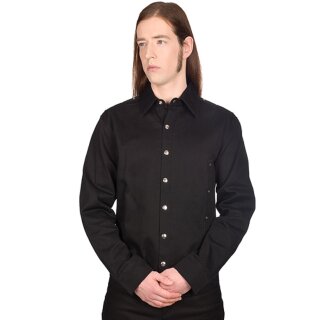 Black Pistol Gothic Hemd - Eye Cardy Shirt Denim XL