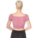 Dancing Days Crop Top - All Mine Red