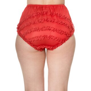 Dancing Days Panty - Frills Are Fun Red M