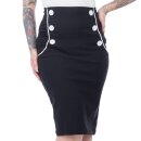 Steady Clothing High-Waist Pencil Skirt - Vivian Wiggle Black S