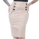 Steady Clothing High-Waist Pencil Skirt - Vivian Wiggle Beige