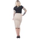 Steady Clothing High-Waist Pencil Skirt - Vivian Wiggle Beige XL