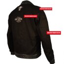 King Kerosin Biker Leather Jacket - Blanko Brown M