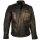 King Kerosin Biker Leather Jacket - Dirty Rider Black S