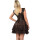 Burleska Korsett Mini Kleid - Jasmin Brocade King Braun 38