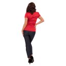 Steady Clothing Top - Piped Sophia Red XL