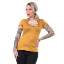 Steady Clothing Top - Piped Sophia Ochre