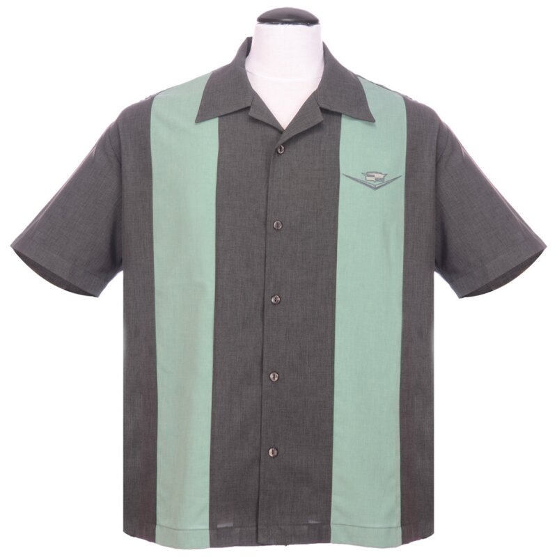 Steady Clothing Vintage Bowling Shirt - Classic Cruising Green, € 59,90