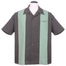 Steady Clothing Camisa vintage para bolos - Verde clásico de crucero