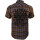 Chemise à carreaux à manches courtes King Kerosin - Flathead Brun XXL