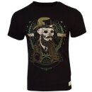 King Kerosin Vintage T-Shirt - Skull Gent Schwarz