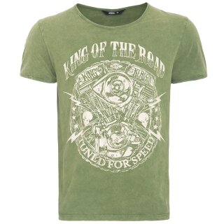 King Kerosin Camiseta vintage - Engine Green