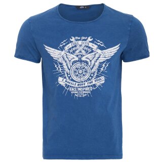 T-shirt King Kerosin Vintage - Free Soul Bleu XL