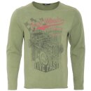 King Kerosin Camicia vintage a maniche lunghe - Road Power Green