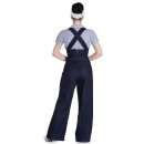 Hell Bunny Dungarees - Emmeline Navy Blue M