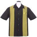 Steady Clothing Vintage Bowling Shirt - Le Mickey Noir-Vert