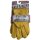 King Kerosin Leather Biker Gloves - Work Glove Golden Yellow M