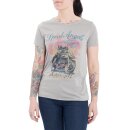Queen Kerosin T-Shirt - Racer Girls Grey L
