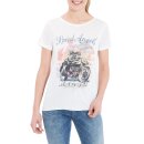 Queen Kerosin T-Shirt - Racer Girls Weiß