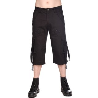 Black Pistol Shorts - Military Short Pants Denim 36