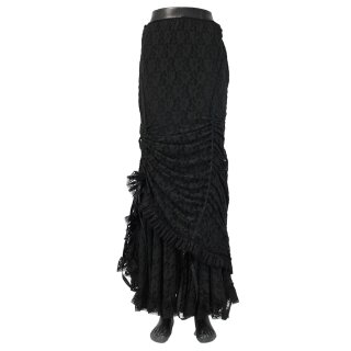 Falda burlesca de encaje - Olivia negro