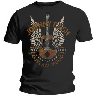 Johnny Cash T-Shirt - Outlaw M