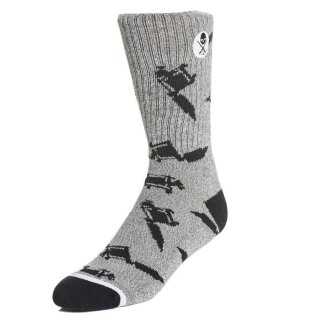 Sullen Clothing Socks - Machined Grey