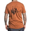 Sullen Clothing T-Shirt - Spider Bite Rust Brown