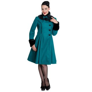 Hell Bunny Cappotto vintage - Angeline Coat Turchese