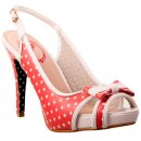 Banned High Heel Sandals - Mary Lou Red