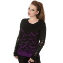 Banned Pullover - Haunted Diva Lila XL