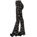 Banned Flared Trousers - Purrrrfect Kitty Flare XS