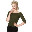 Dancing Days Vintage Pull - Wickedly merveilleux vert olive XL