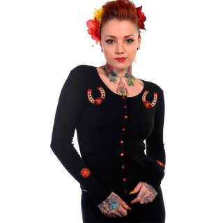 Banned Cardigan - Lucky Horse Shoe S/M