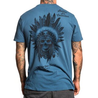 Sullen Clothing T-Shirt - Connaissez votre ennemi Steel Bleu L