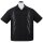 Steady Clothing Vintage Bowling Shirt - Flame N Hot Schwarz S