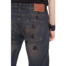 King Kerosin Jeans Trousers - Rust And Dust W33 / L32