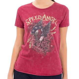 Camiseta Queen Kerosene - Speed Angel Wine Red
