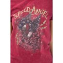 Queen Kerosin T-Shirt - Speed Angel Wine Red