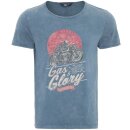 King Kerosin Vintage T-Shirt - Gas & Glory Blue
