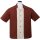 Steady Clothing Vintage Bowling Shirt - Big Daddy Rust L